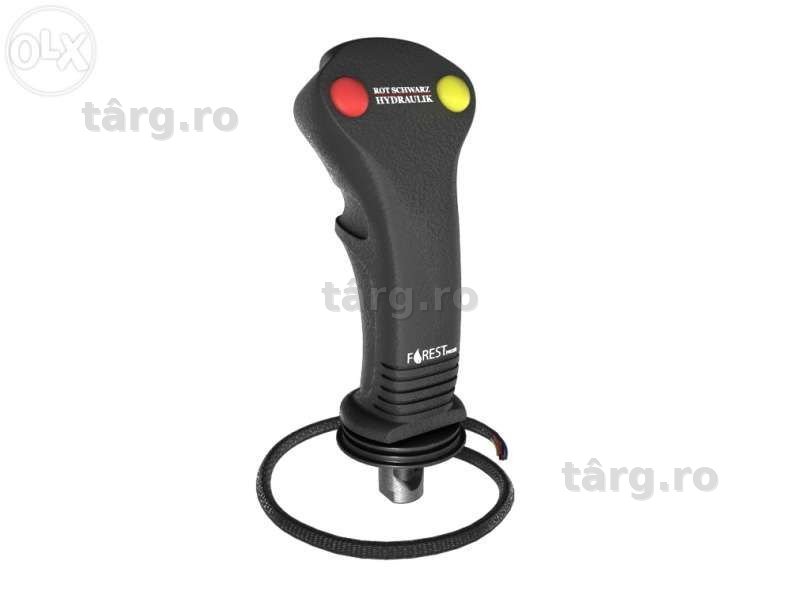 Joystick electromecanic 2 butoane pentru distribuitor hidraulic