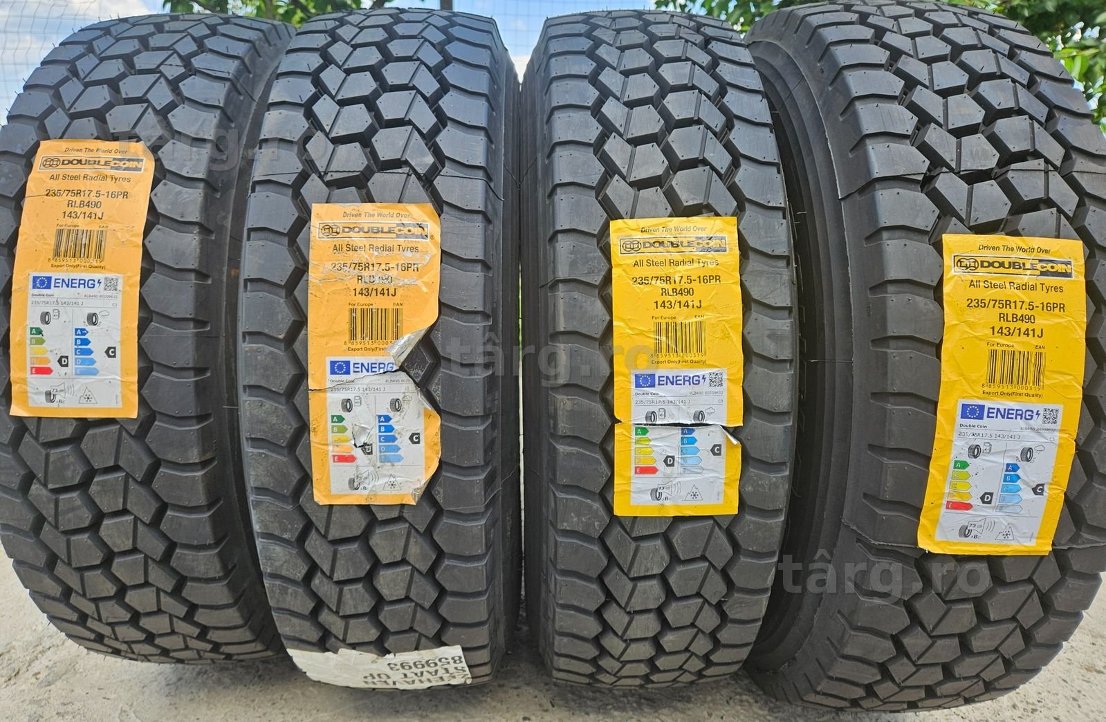 235/75 R17.5, 143J, DOUBLE, Anvelope tractiune M+S