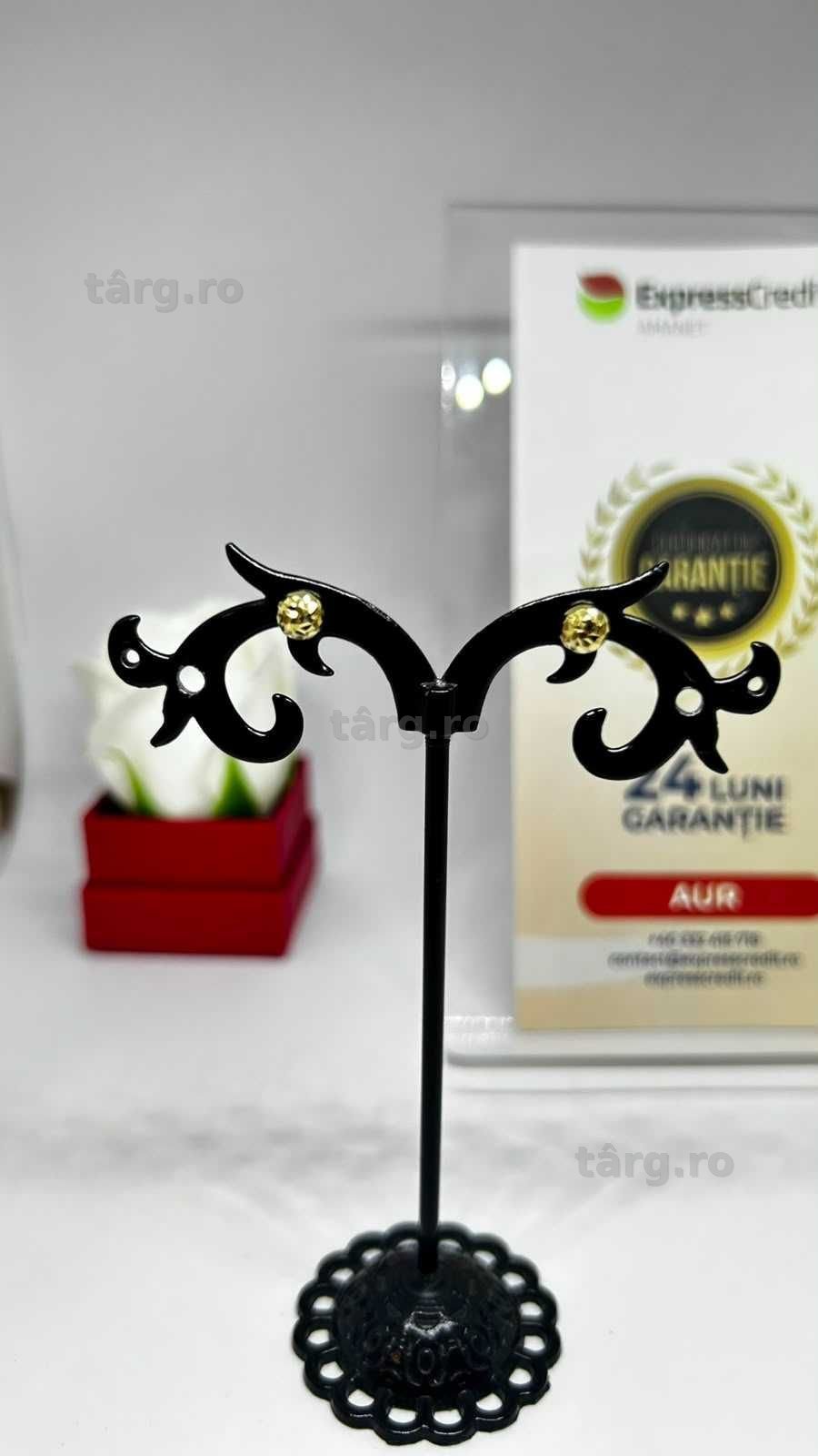 Cercei Aur 14K 0.88g (AG1 Alexandru B54362.52) - Garantie 2 ani!