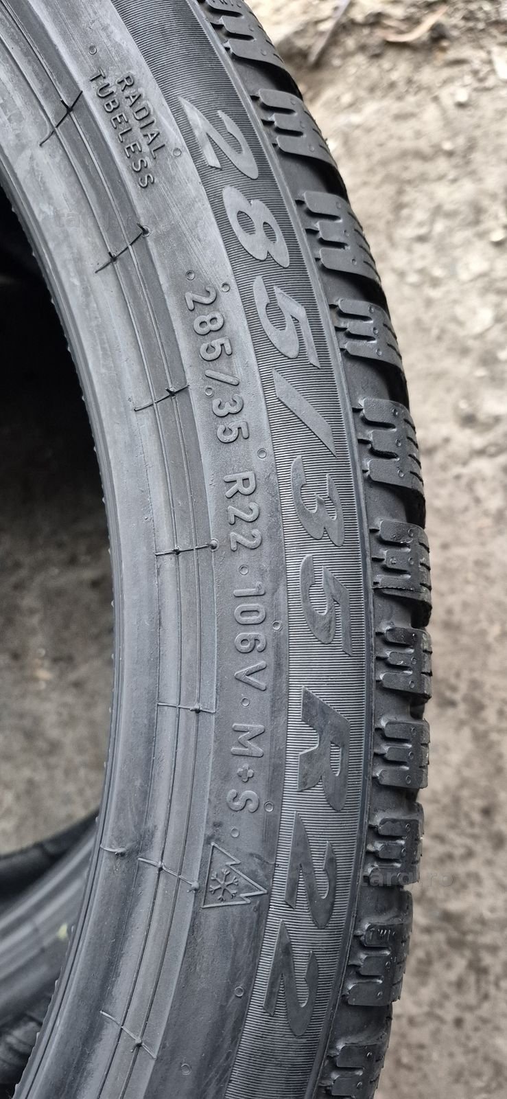 4 anvelope iarna ca noi Pirelli 285/35/22,dot 2023.Pret/bucata. 6