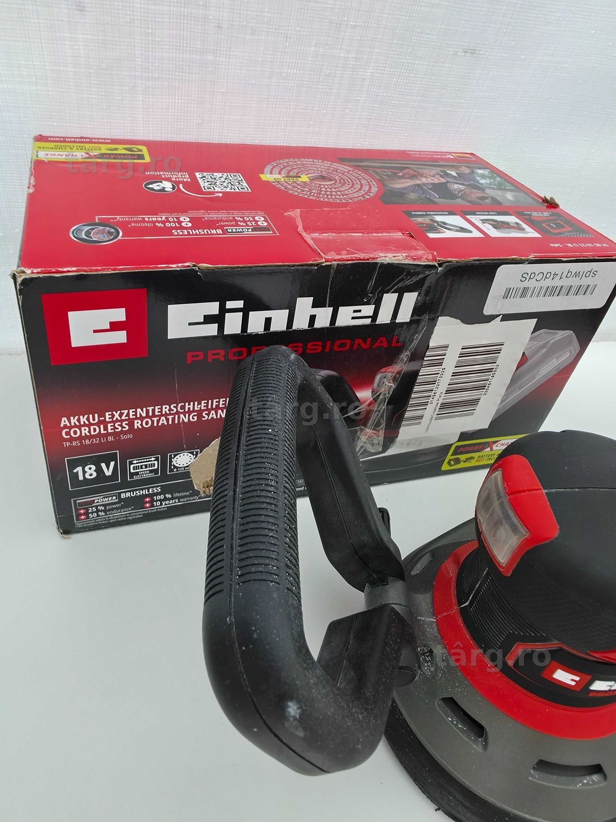 Slefuitor orbital Einhell Professional Professional TP-RS 18/32 Li BL-Solo 3