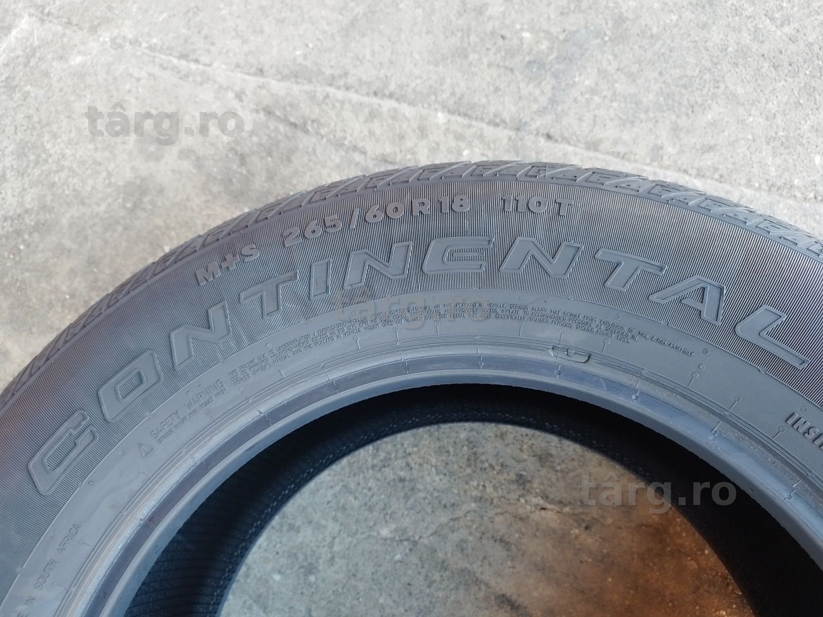 4 anvelope M+S  (ca noi)Continental Cross Contact 265/60/18 dot 2019 5
