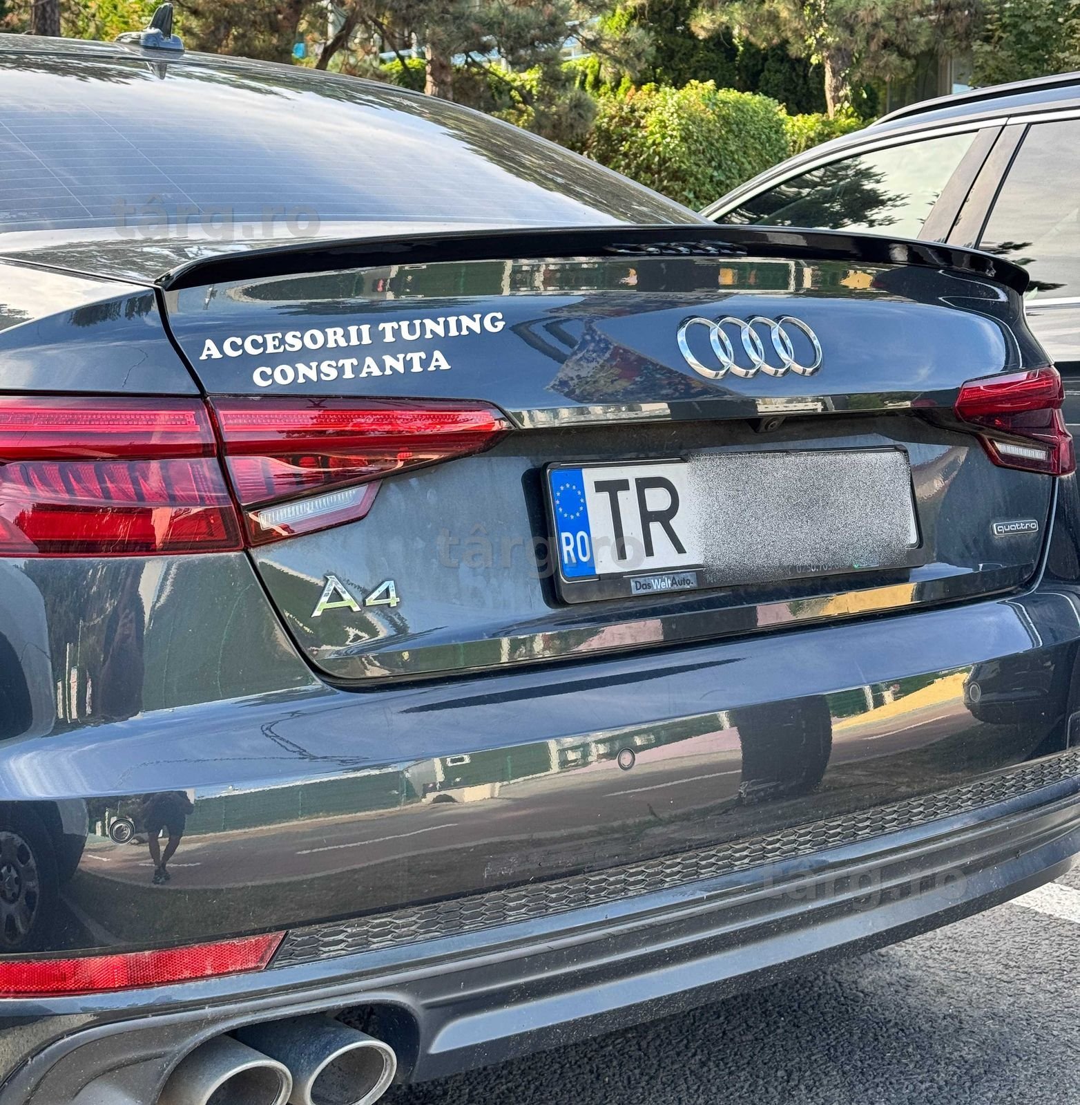 Eleron Portbagaj - Audi A4 B9 Berlina 2019+ Model S4 Negru Lucios