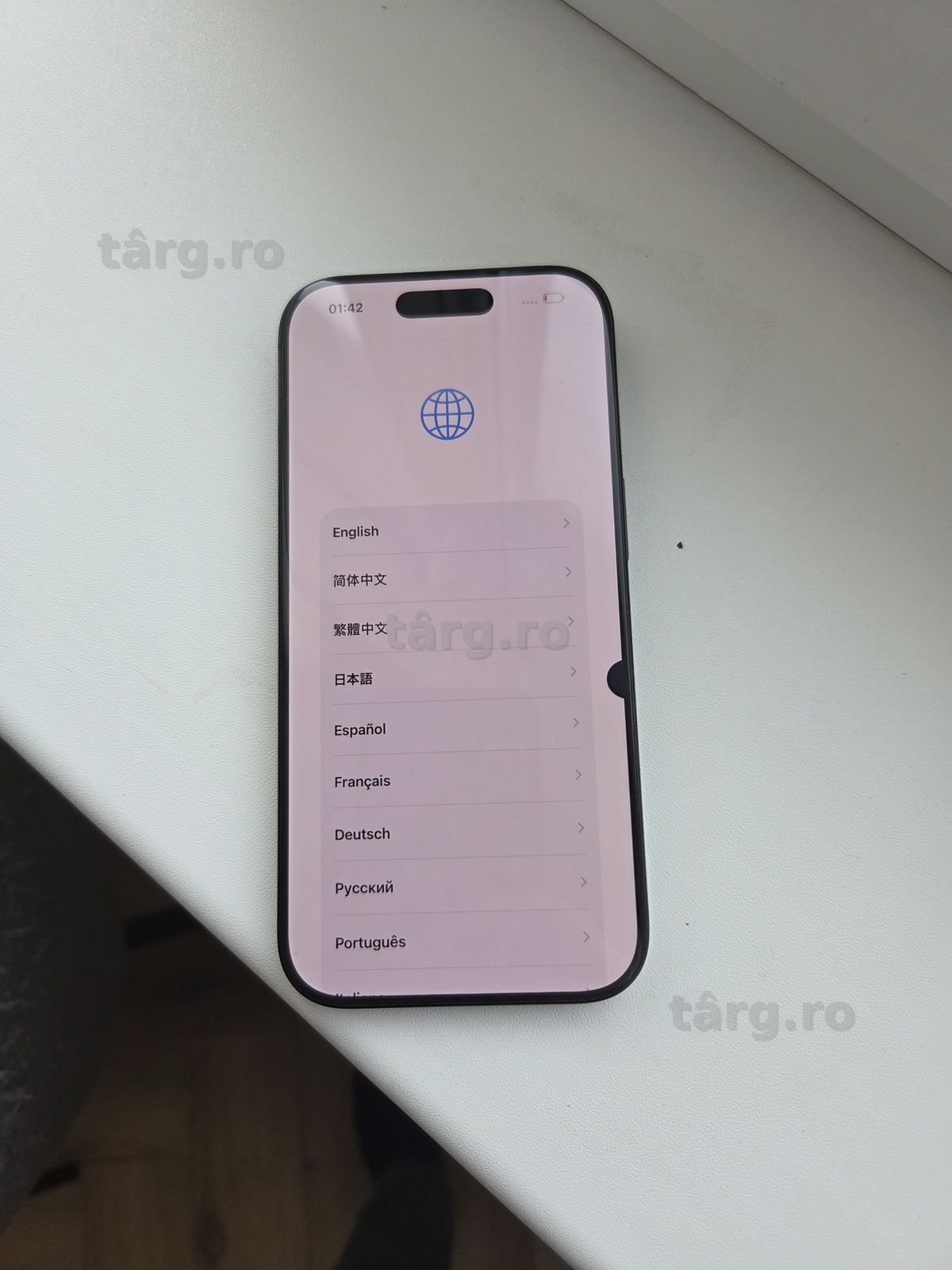 Carcasa display baterie camera mijloc iphone 16 pro