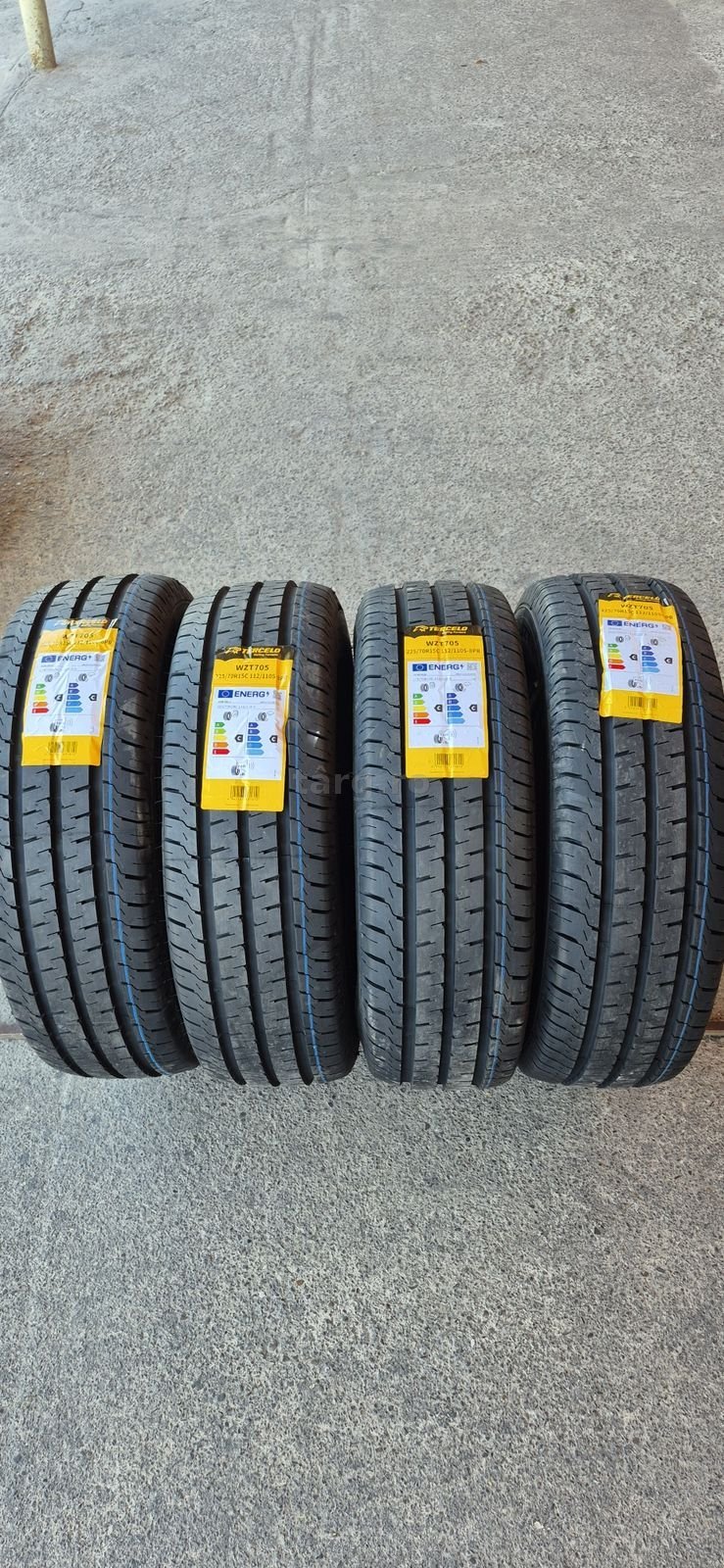 4 anvelope vara noi Tercelo 225/70/15C,dot 2025.Pretul este pe bucata.