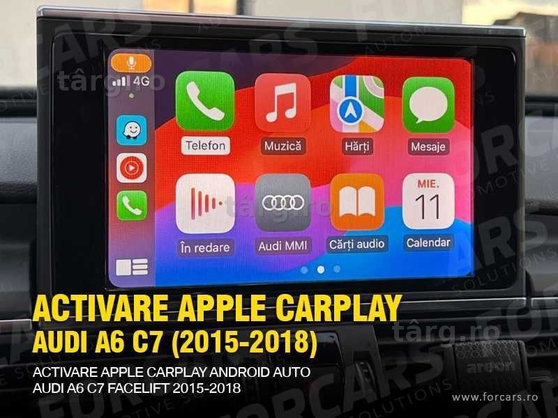SD Card Activare Apple CarPlay Android Auto Audi A6 C7 (2015–2018)