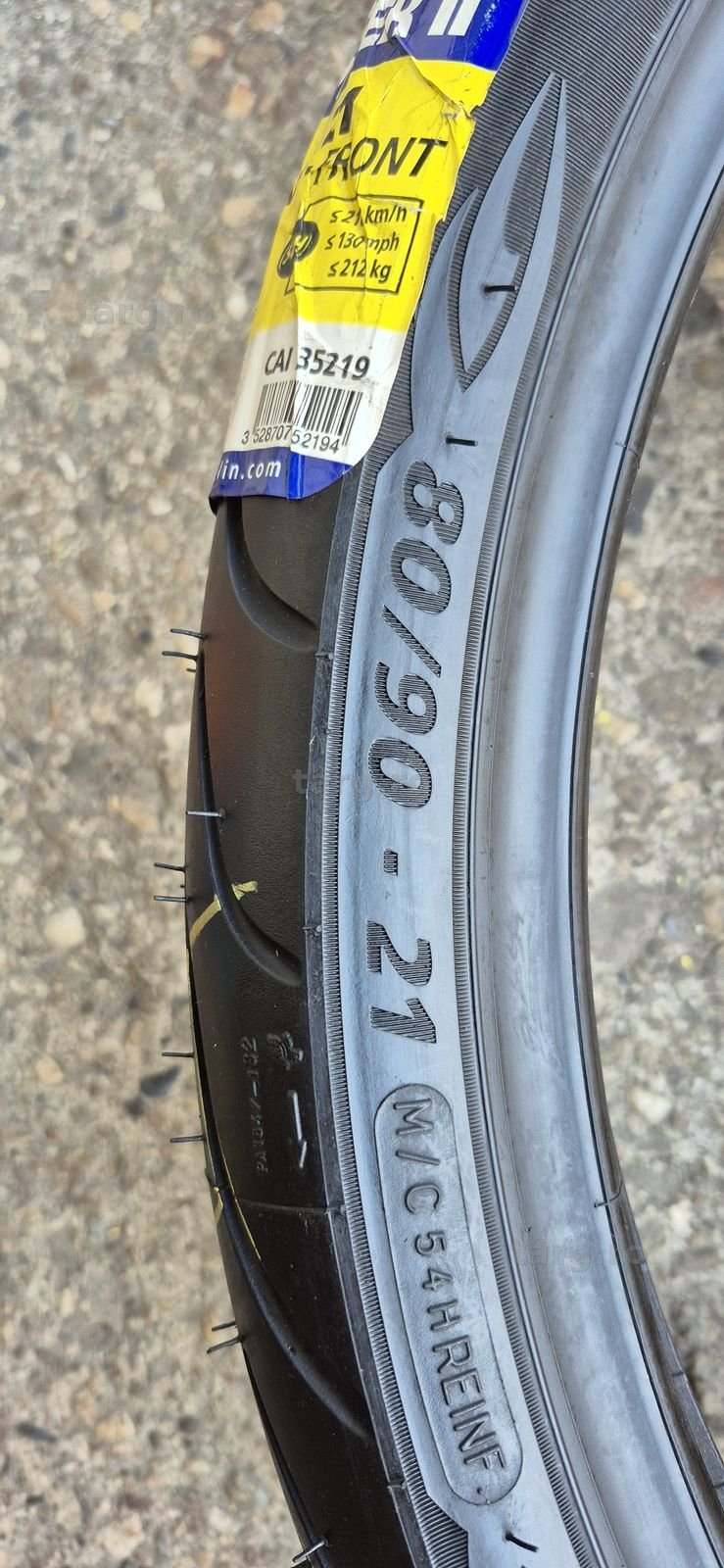 2 anvelope moto fata noi Michelin 80/90-21M/C,dot 2018.Pretul este pe bucata. 6