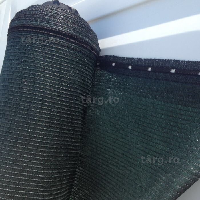 Plasa verde 1,5x50 m umbrire 90% ideala pentru gard