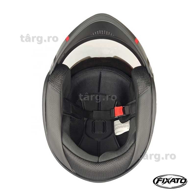 Casca Moto/Scuter Flip-Up, Viziera Dubla, Protectie UV, Albastru Inchis 4