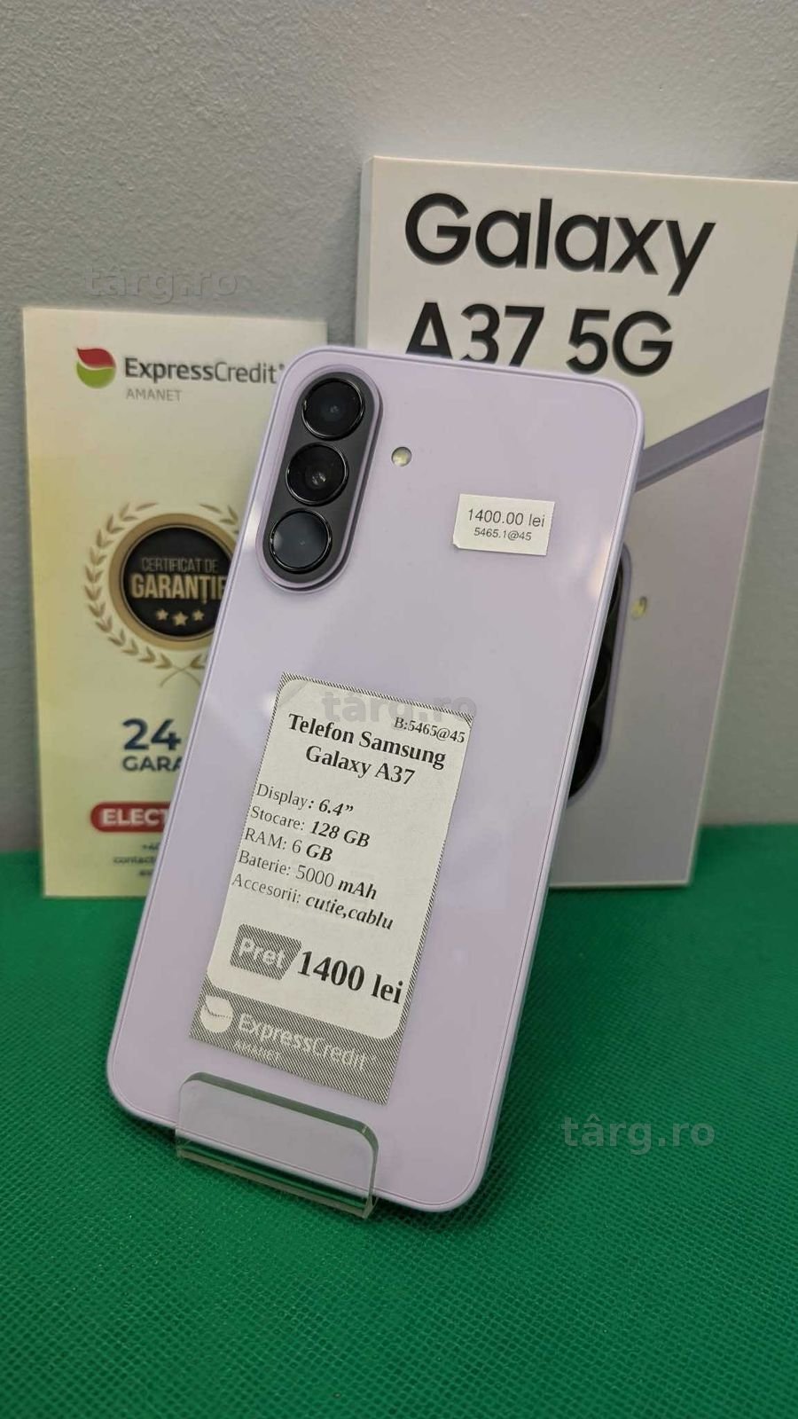 Telefon Samsung A37 5G desigilat in ag (AG45 B.5465) GARANTIE 24 LUNI 2