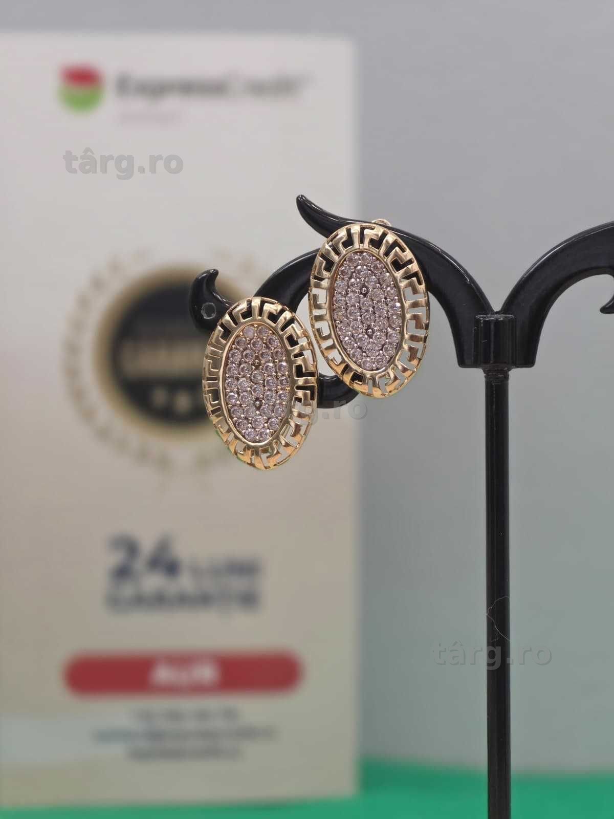 Cercei aur 14K 4.65g [Ag45 Bacau1 B.34705.1.35]
