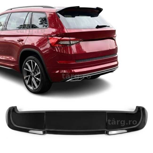 Eleron Portbagaj Lip Codita Luneta Skoda Kodiaq MK1 pre-facelift 17-21, Negru Lucios