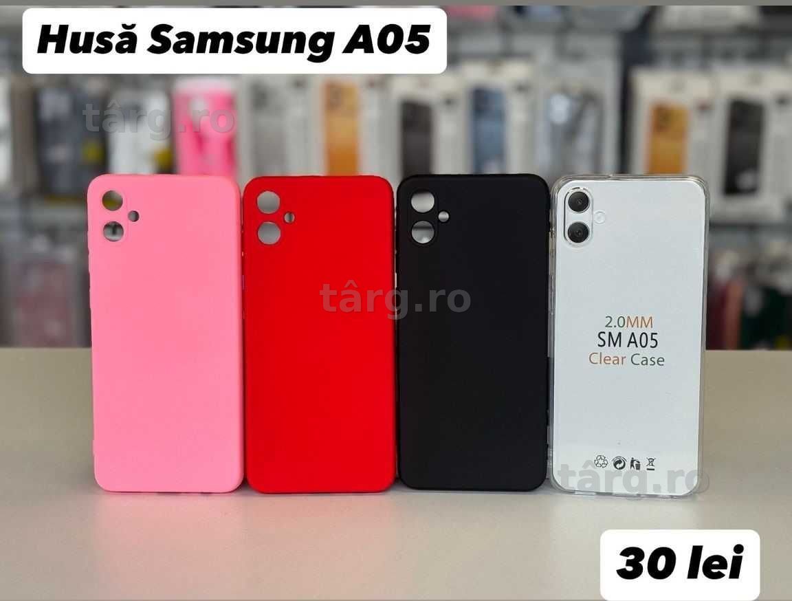 Husa silicon, folie, cablu, incarcator Samsung A05 / A05S