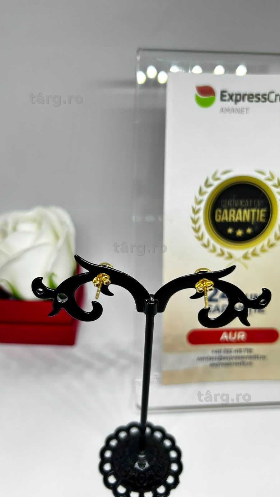 Cercei Aur 14K 0.86g (AG1 Alexandru B54362.62) - Garantie 2 ani! 3