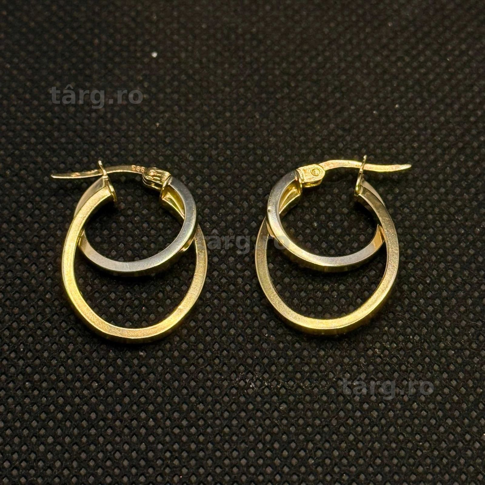 Cercei aur 14K 2.61g (AG15 Gara 1 B33998.5) Garantie 2 ani! 4