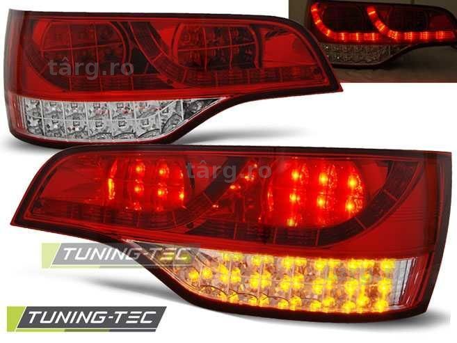 Stopuri Audi Q7 intre 2006 si 2009 Rosu Alb pe Led
