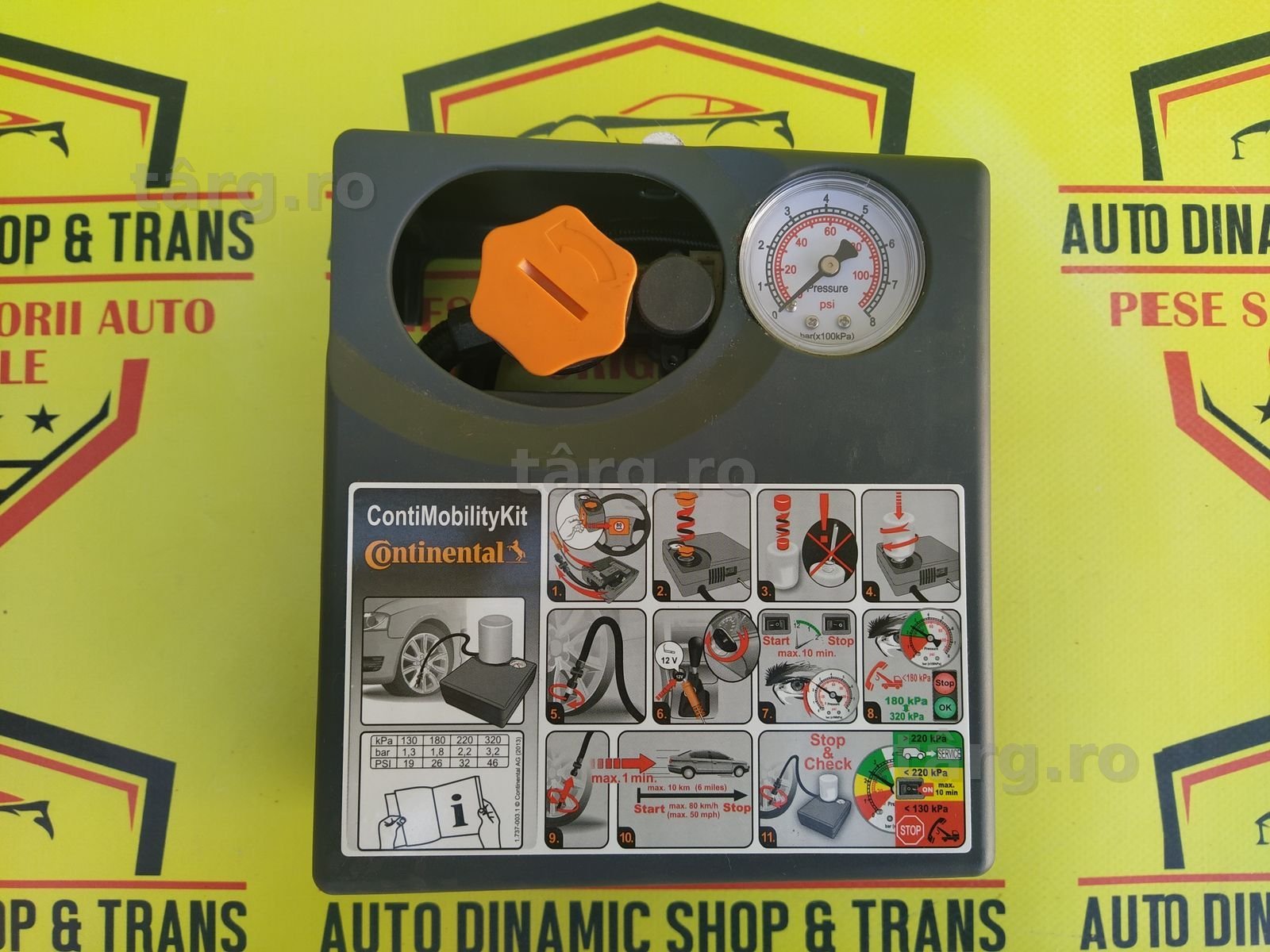 Compresor auto umflat roti continental 180W 12V 15A