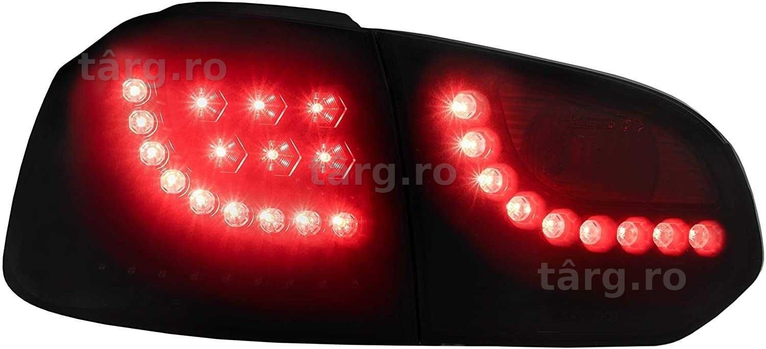Stopuri LED-uri cu semnalizari dinamice - VW Golf 6 - Negru