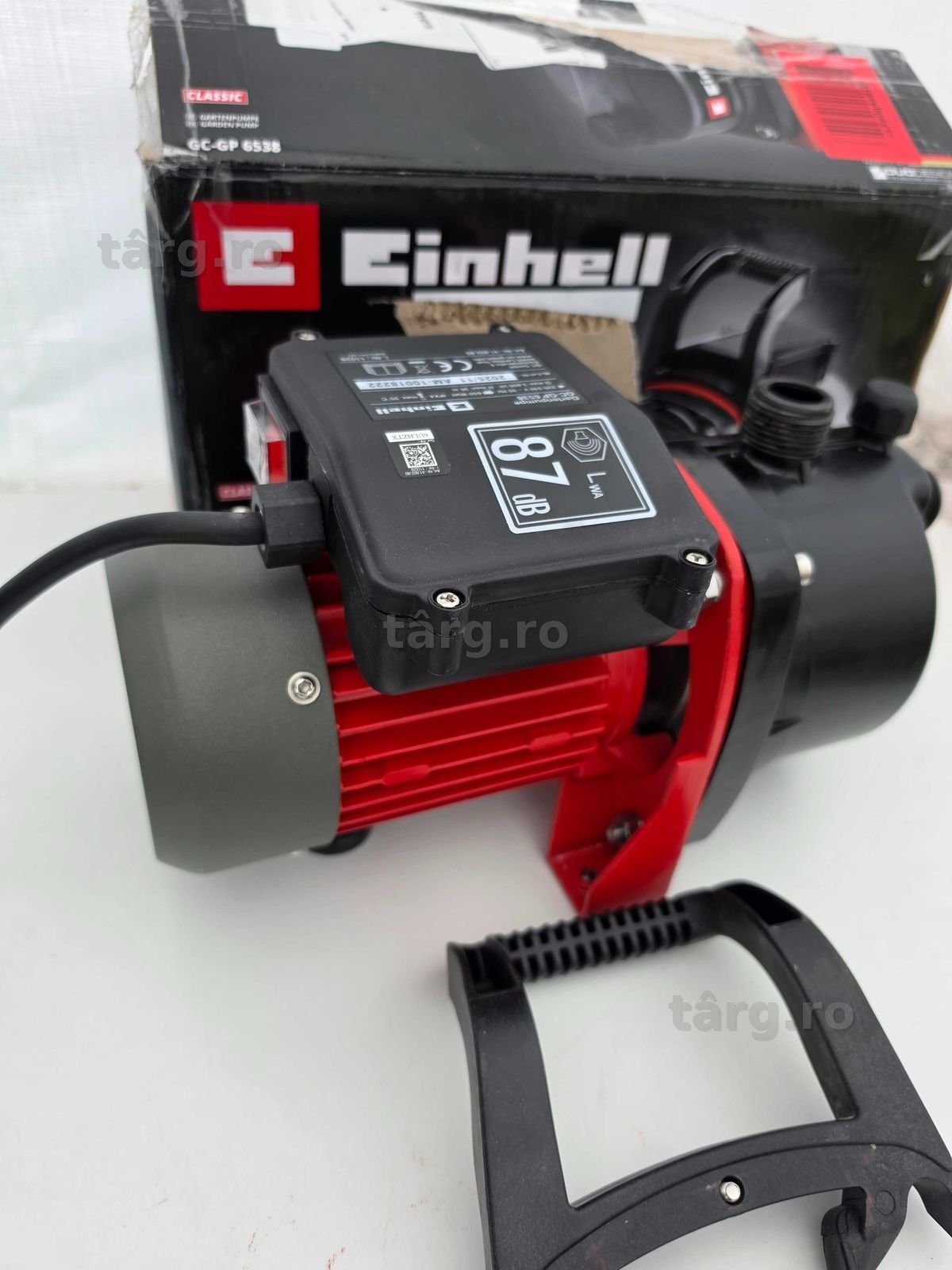 Pompa de gradina Einhell GC-GP 6538 650 W presiune 3.6 bar debit 3.800 l/h 2