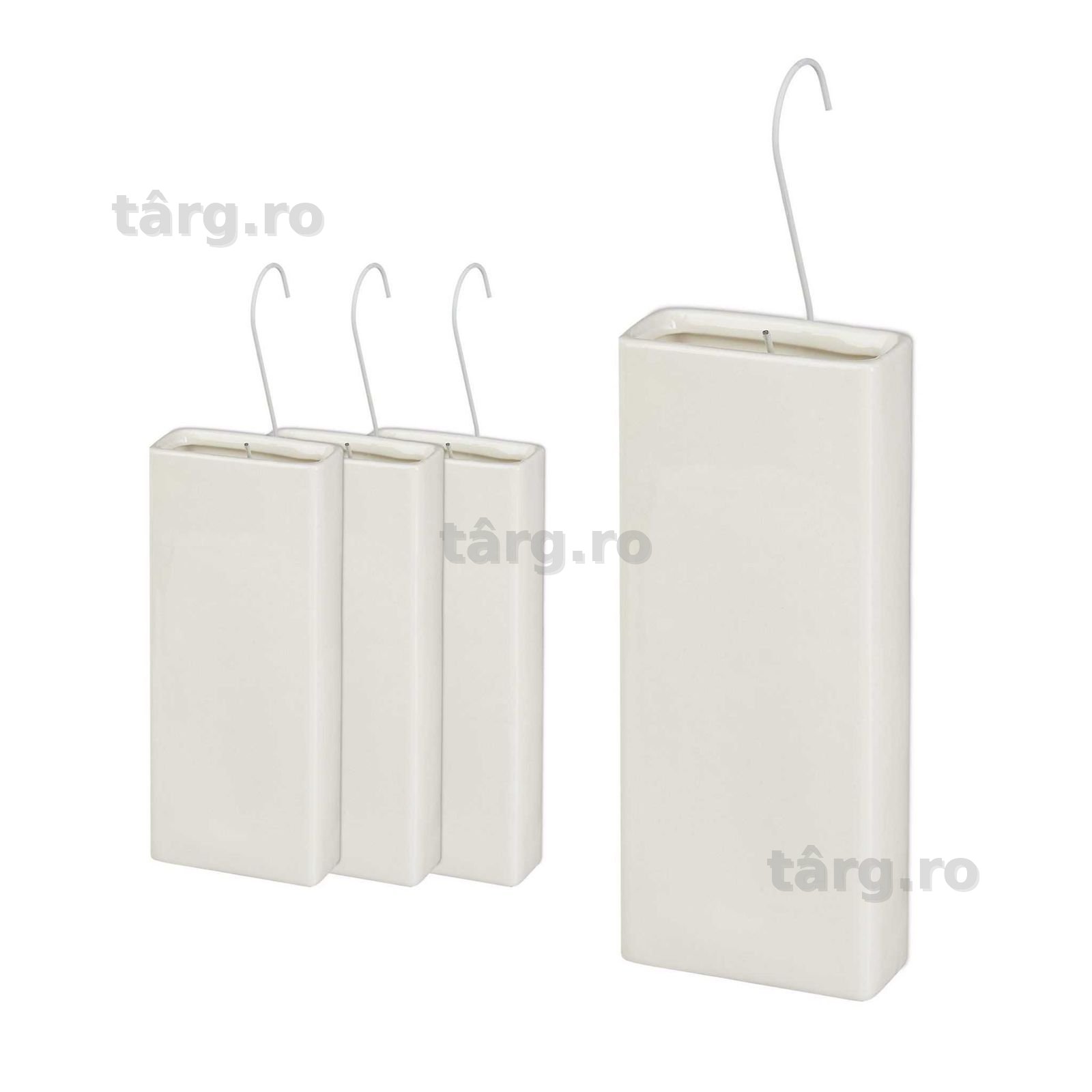 Set 4 umidificatoare ceramice pentru calorifer cu agatator 400ml