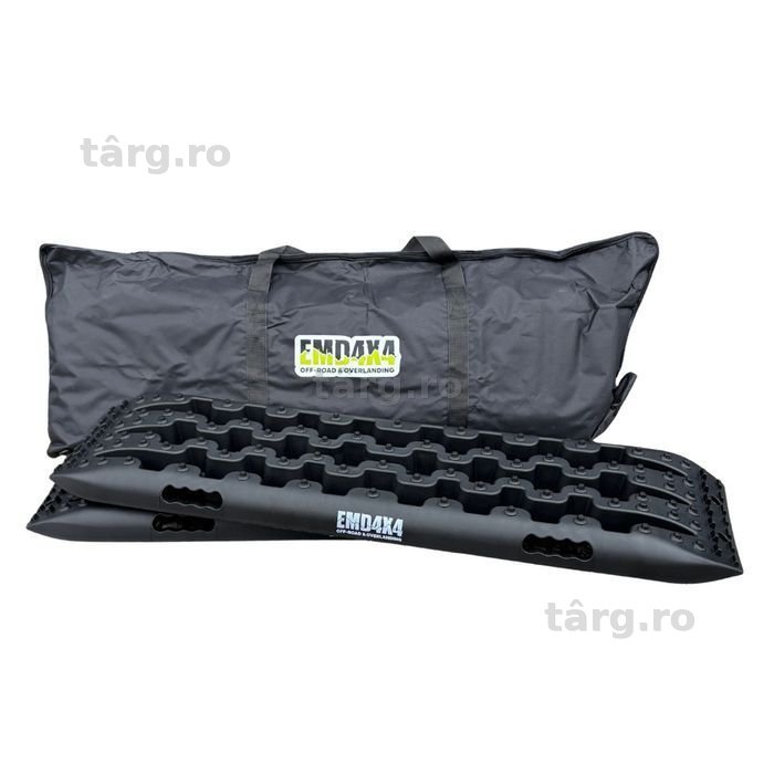 set rampe de tracțiune 107 cm, max 10000 kg, cu husă, negru emd4x4