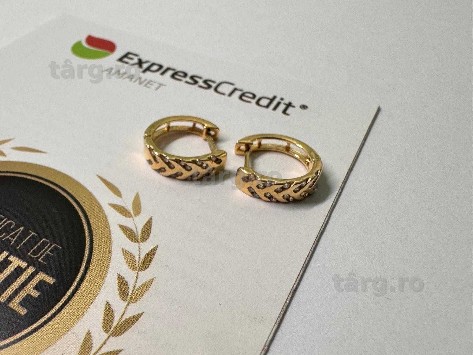 Cercei aur 18 k 1.86g (B.61069-Tatarasi) Garantie 2 ani-1170 lei 2