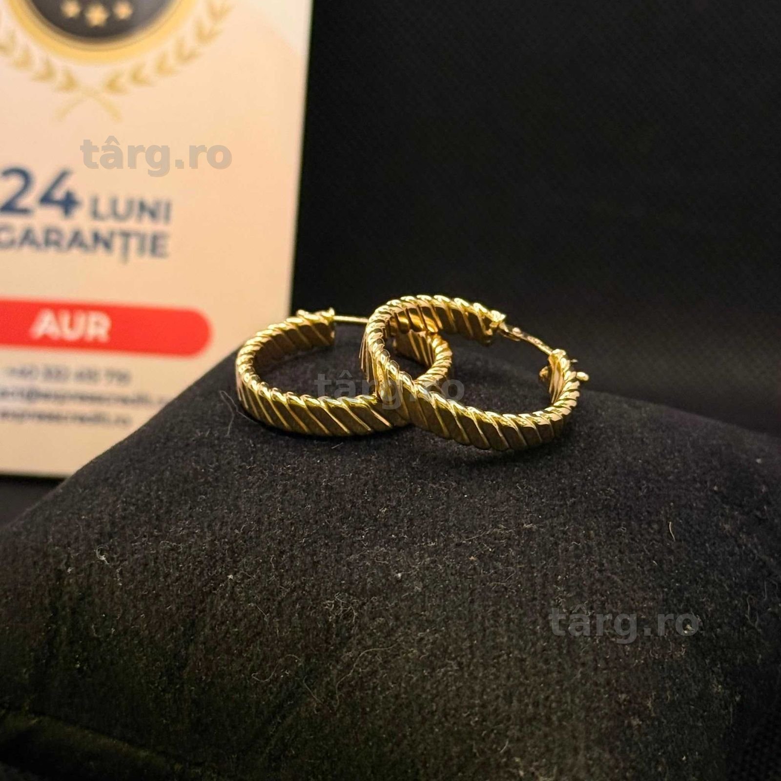 Cercei aur 14K 3.47g (AG15 Gara 1 B34056.1) Garantie 2 ani!