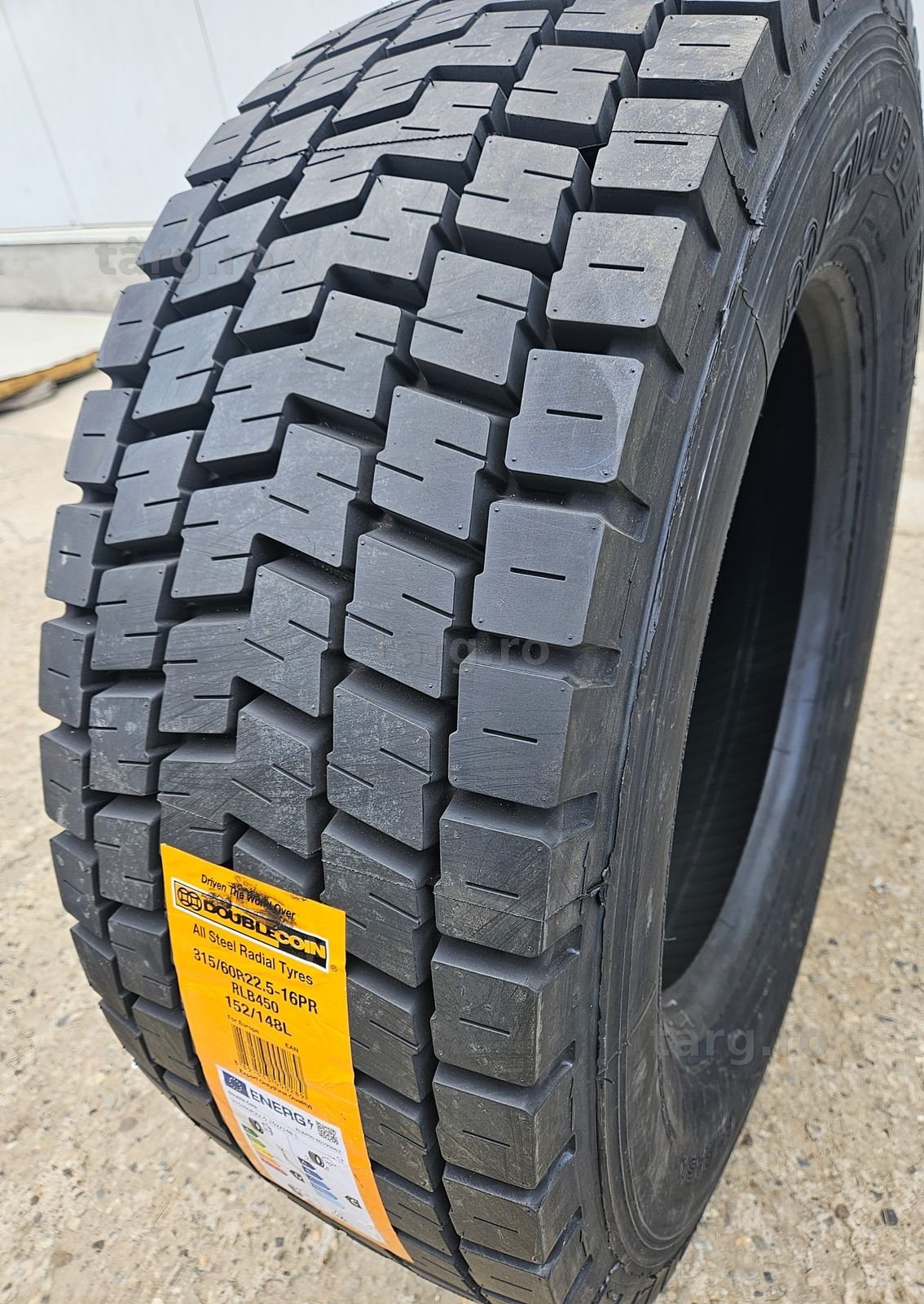 315/60 R22.5, 152L, DOUBLE COIN RLB450, Anvelope tractiune M+S 2
