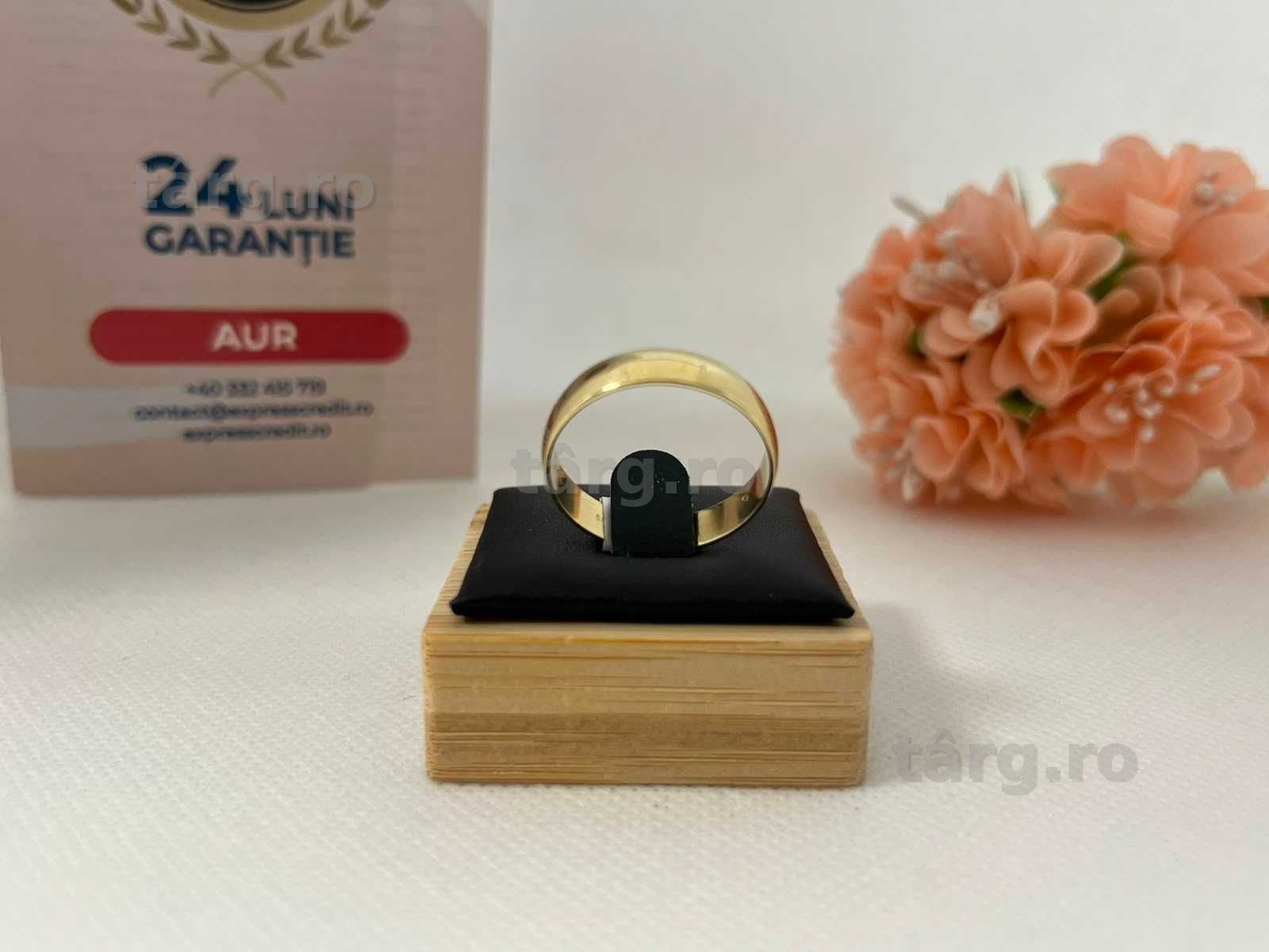 Set verighete aur 14K 2.86g&3.29g (Ag16 Moldova b33169.3/.4) - Garantie 2 ani! 2