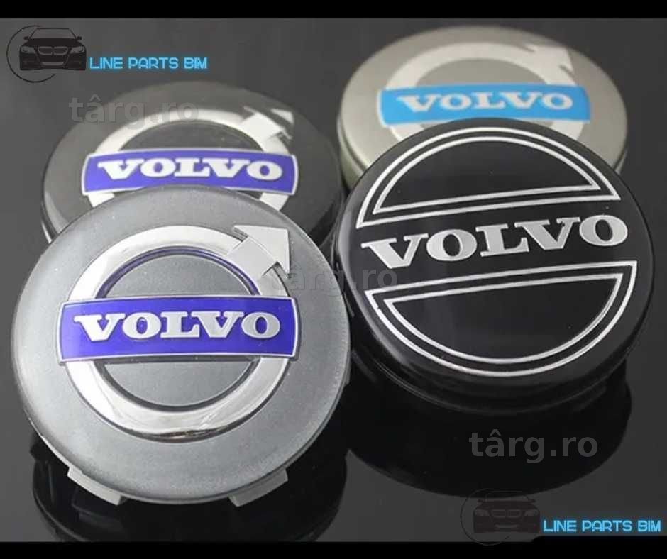 Set 4 Embleme Jante Volvo 64mm Diferite Culori, Capace Roti VOLVO NOI