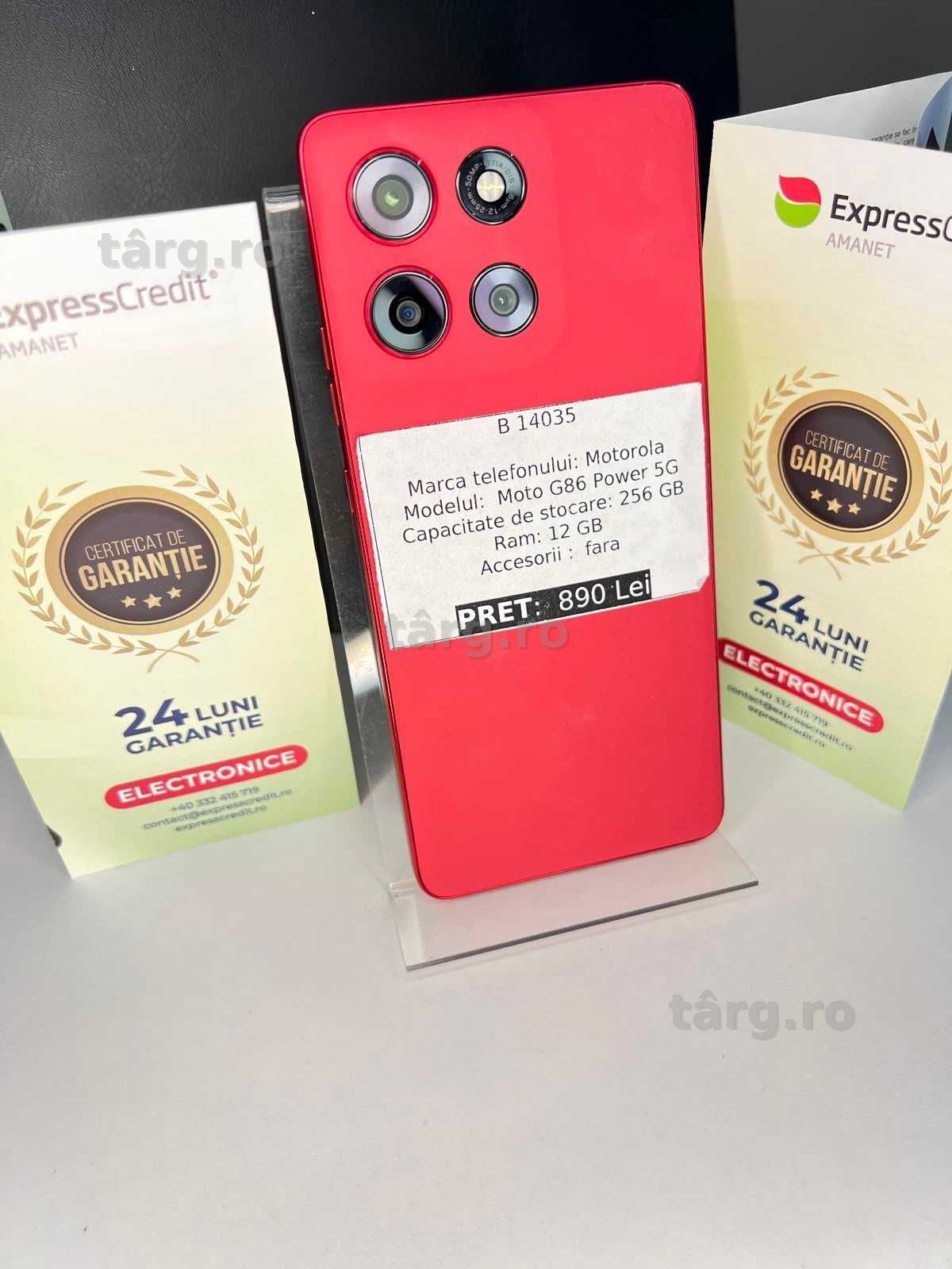 Motorola Moto G86 Power (AG42 B.14035 GARANTIE 24 LUNI 2