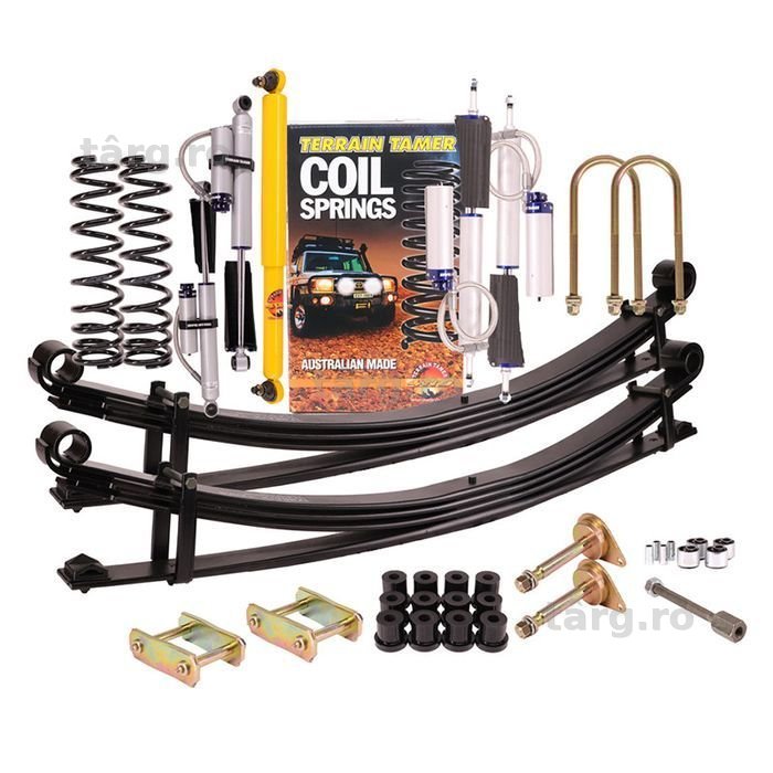 suspensie - kit complet terrain tamer pro cu rezervor reglabile  +5cm, toyota land cruiser 76