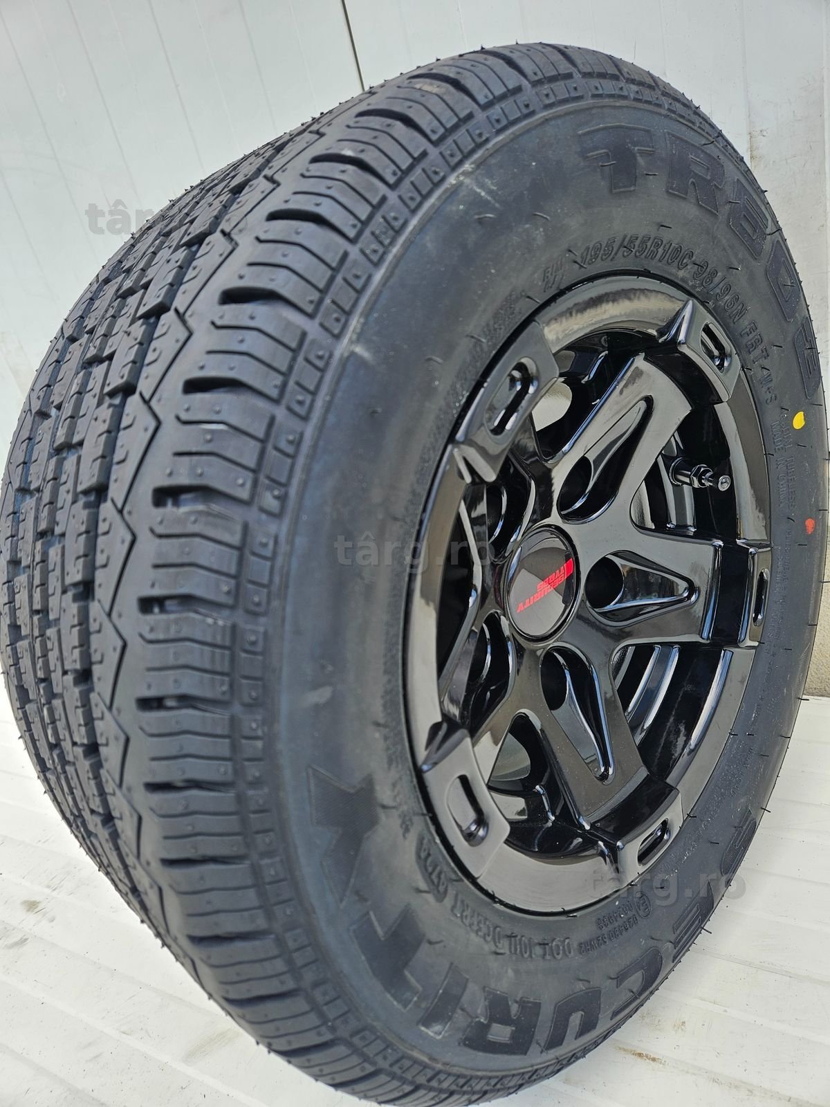 Roata completa 195/55 R10C, Anvelopa Security, Janta aliaj 6Jx10 ET-4