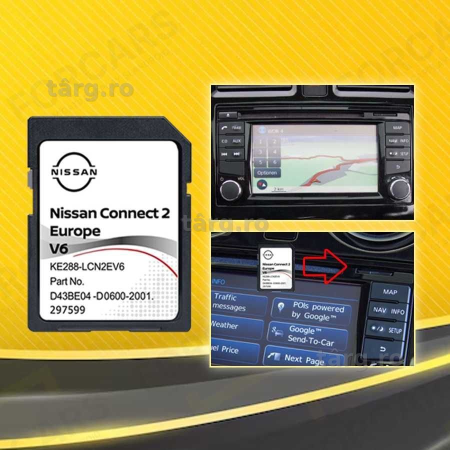 Card navigatie Nissan Connect 2 Europa Micra Note Juke Leaf e-NV200