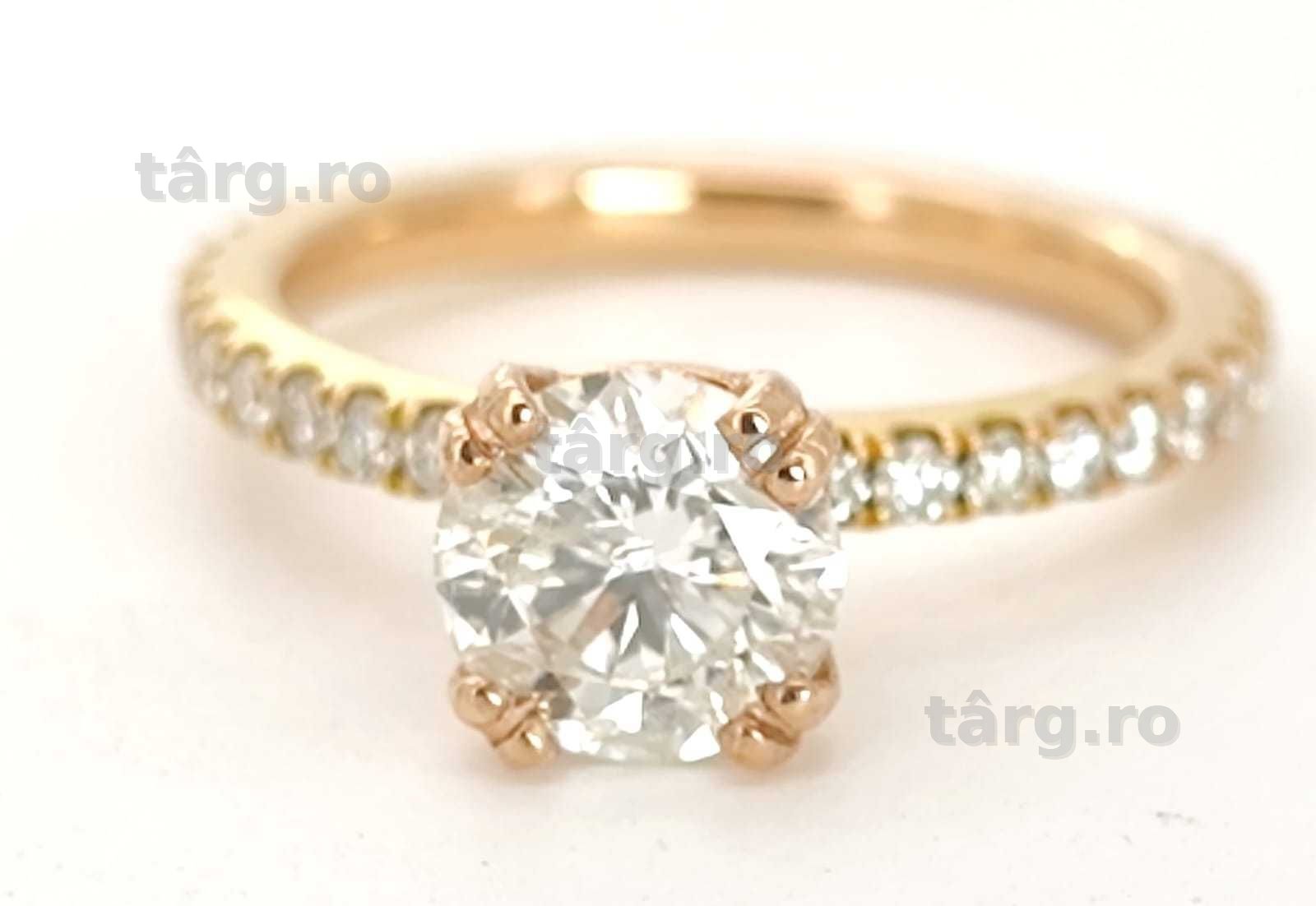 Inel 18k cu diamante naturale 1.85ct