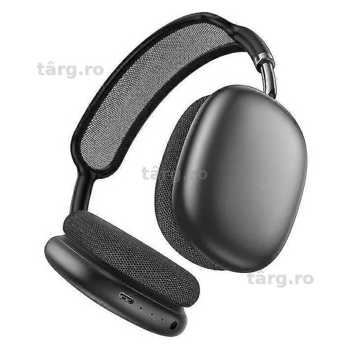 Casti Bluetooth Hoco W65 Plus, Over Ear, Noise cancelling, Autonomie 45 Ore, 400mAh, Silver 3