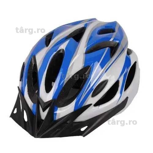 Casca protectie Bicicleta, Aerodinamica, Dimensiune reglabila 54-62cm, Albastru