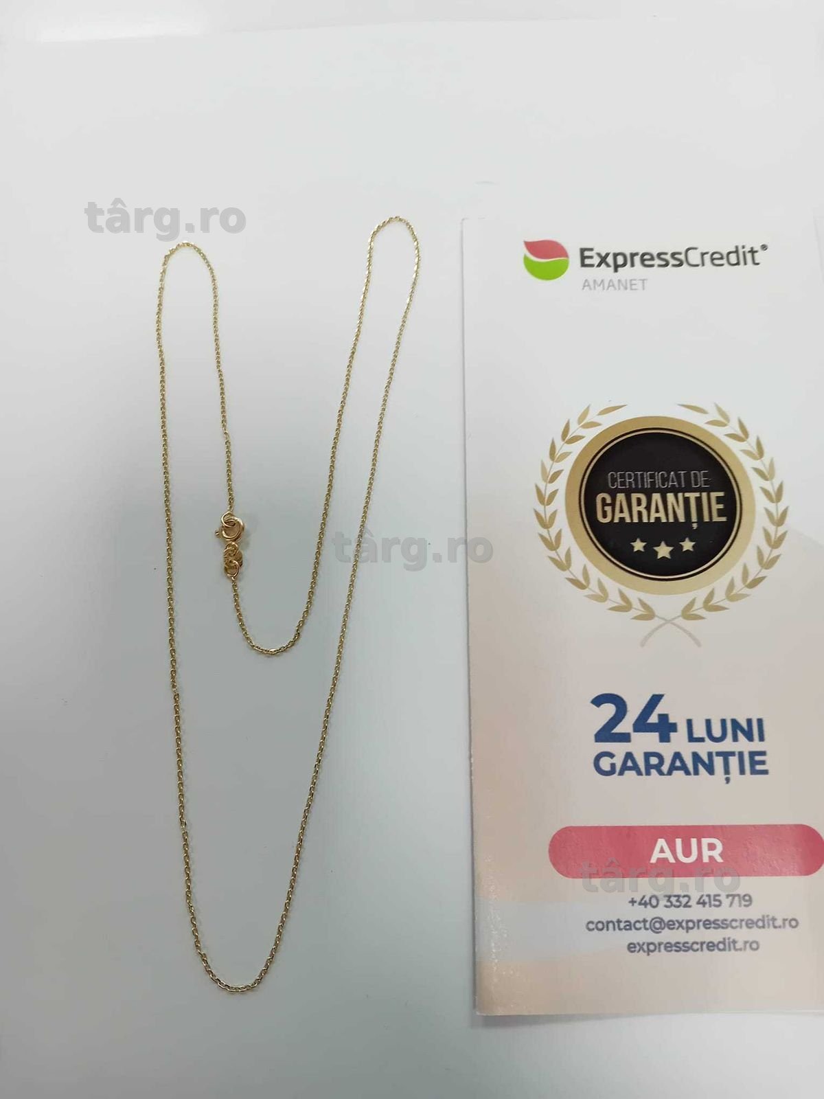 (Ag33) Lant Aur 14K / Garantie 2 ani