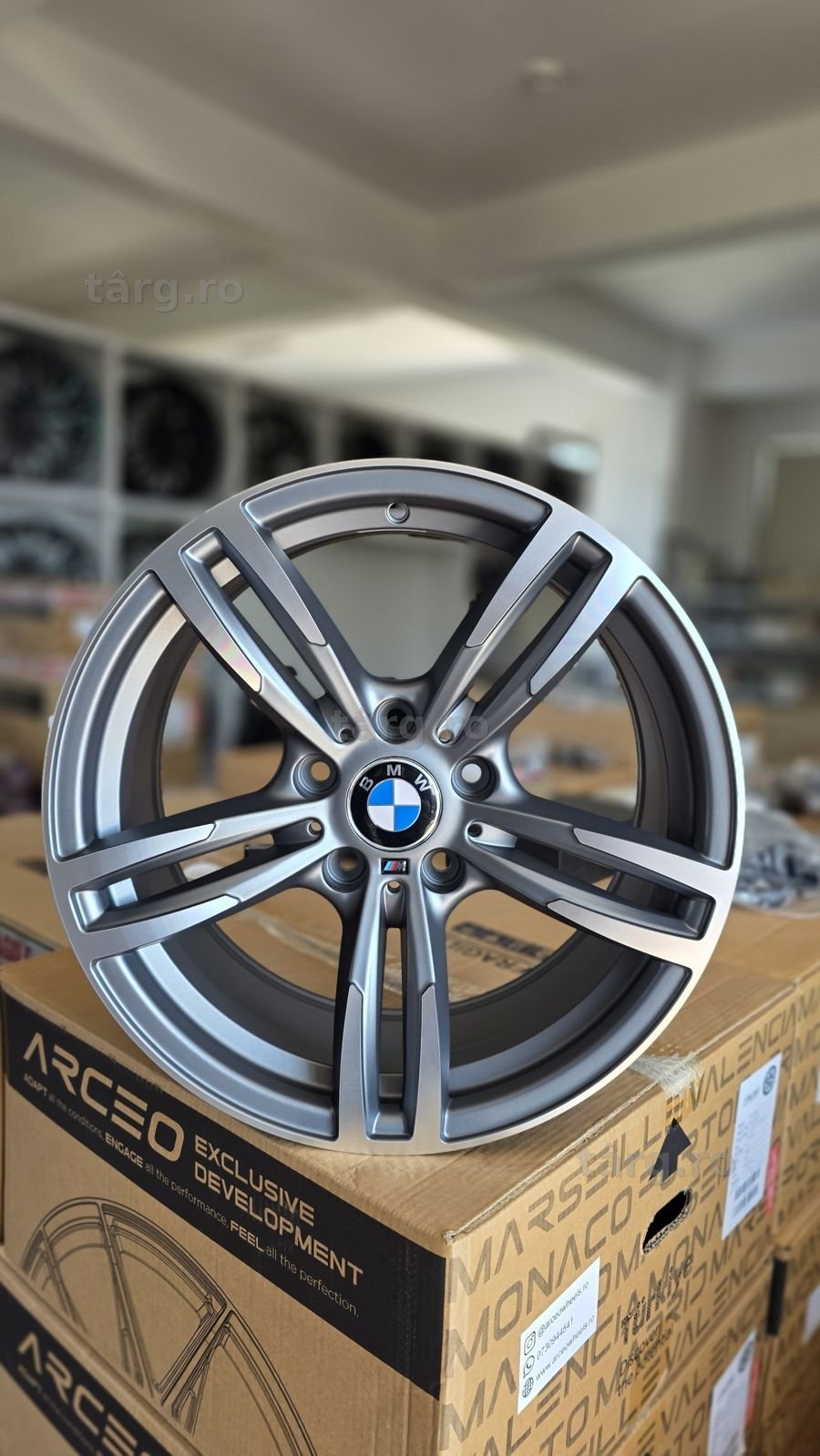 Jante BMW R17 5x120 Concave Stil M Noi Seria 1 2 3 4 5 6 7 E46 E90 E91 E92 E93 F20 F21 F22 F23 F30 F31 F32 F33 F34 F36 F10 F11 F01 F02 F06 F12 F13