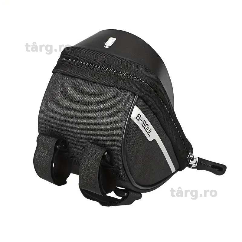 Suport de telefon Bicicleta/Moto/Scuter/Trotineta, montare pe ghidon, rezistent la apa, cu spatiu depozitare 4