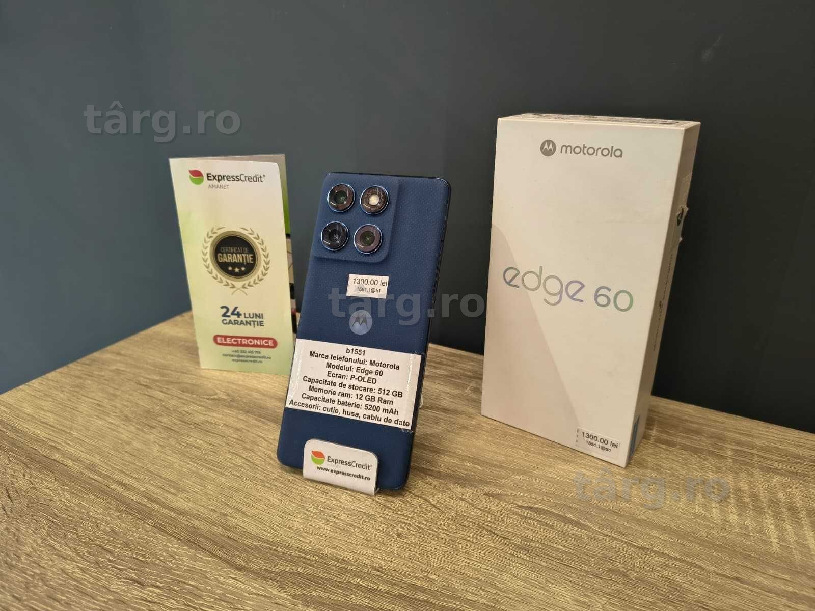 (AG51) Motorola Edge 60  b1551 - Garantie 2 ani!
