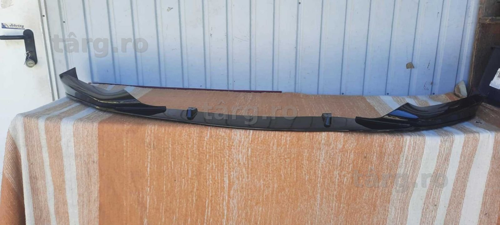 Splitter lip BMW 5 G30 G31 02/2017 bara fata pachet m negru lucios