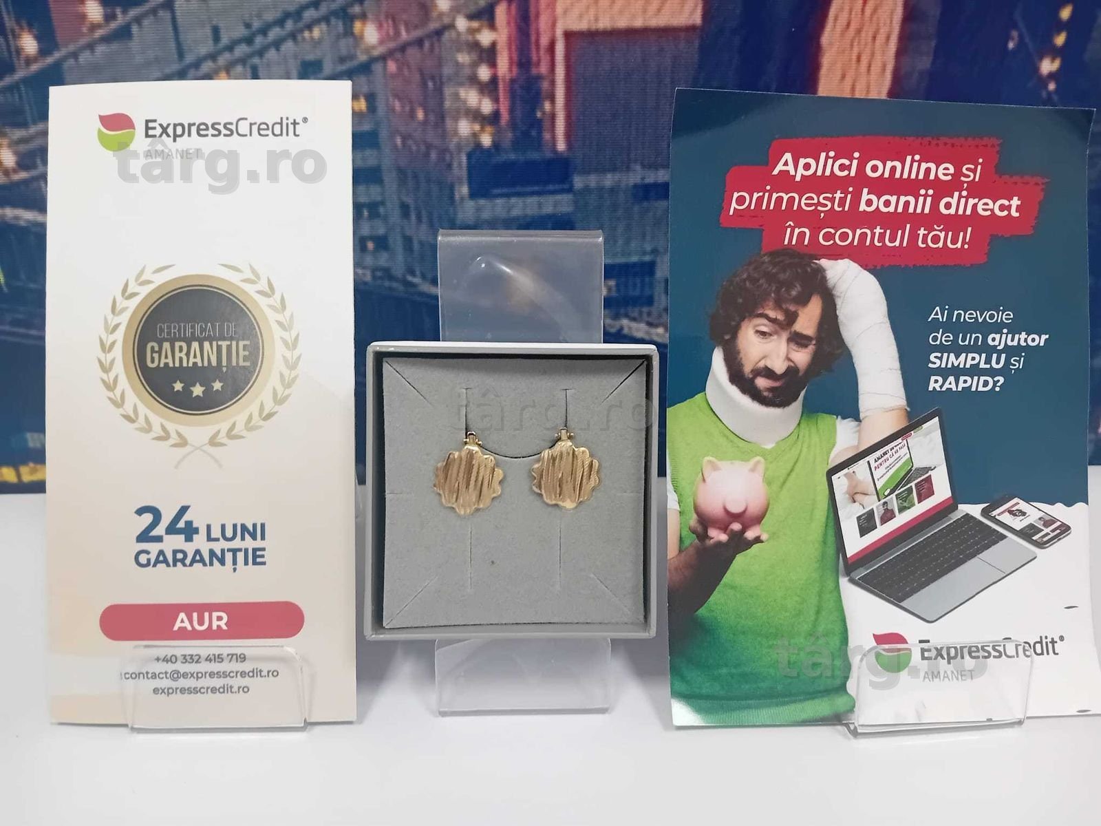 Cercei aur 14K 1.92gr (34186/15 Gara1) Garantie 2 Ani!