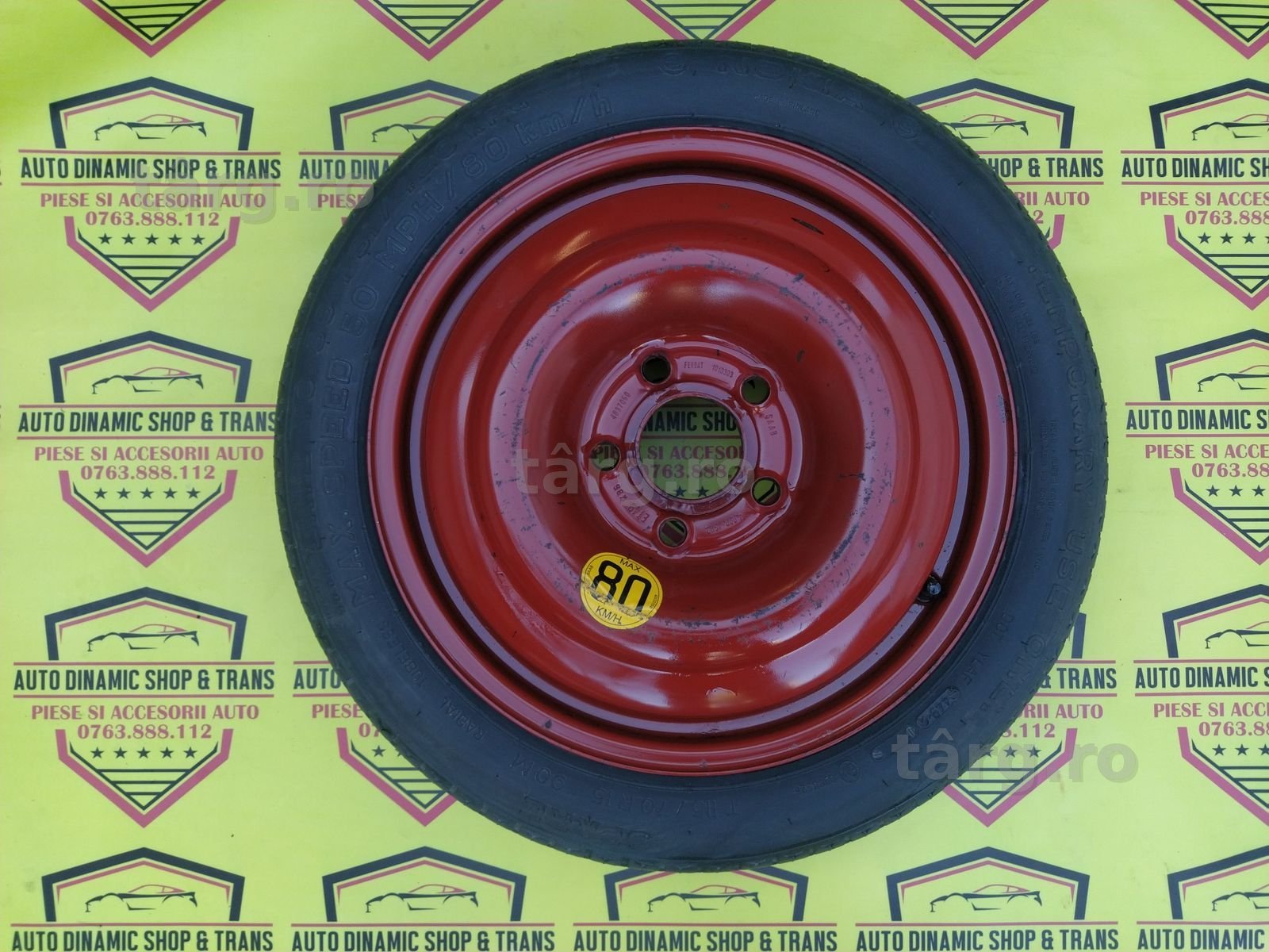 Roata de rezerva îngustă slim originala Saab 115/70/15  5X110