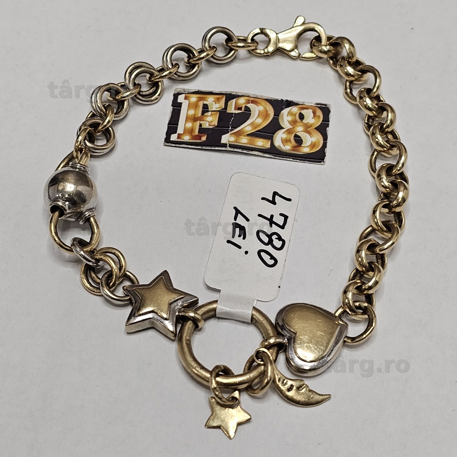 Amanet F28: Aur Brățări 14K 450 Lei/gr (p)