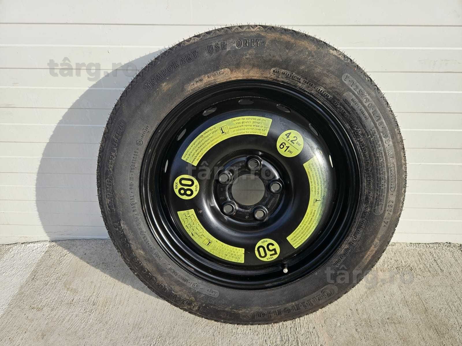 Rezerva Slim/Ingusta 5x112 R16 AUDI A4 b8-b9;MERCEDES A;B;C;E classe