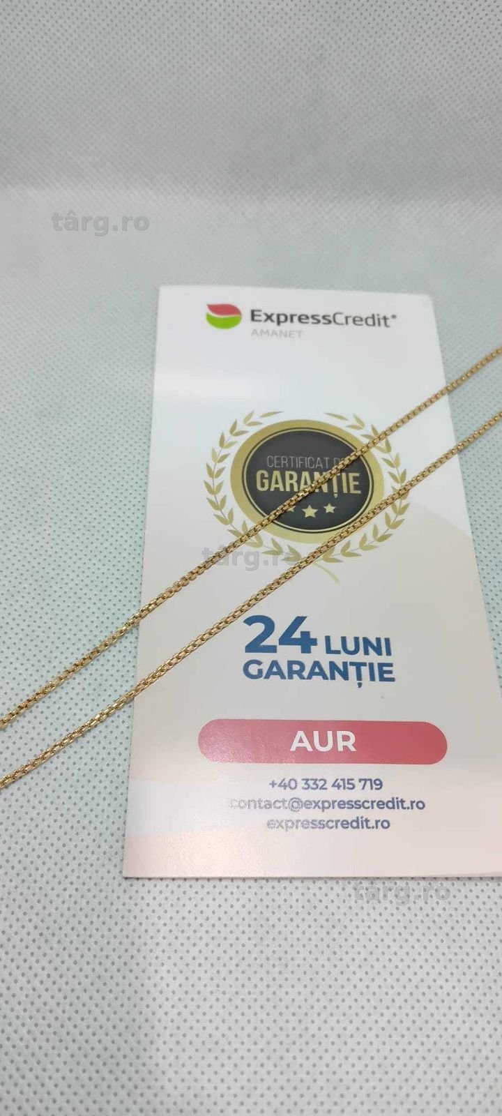 Lant Aur 14K (Ag18 Tutora b.28451) Garantie 2 ani!
