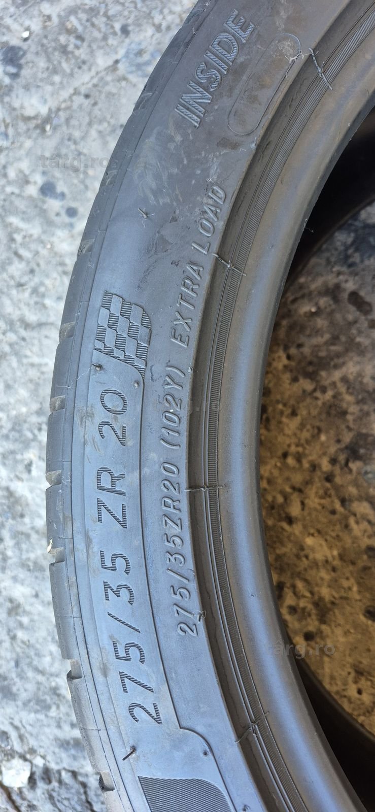 4 anvelope vara Michelin,fata 245/40/20,spate 275/35/20.Pretul este pe bucata. 8