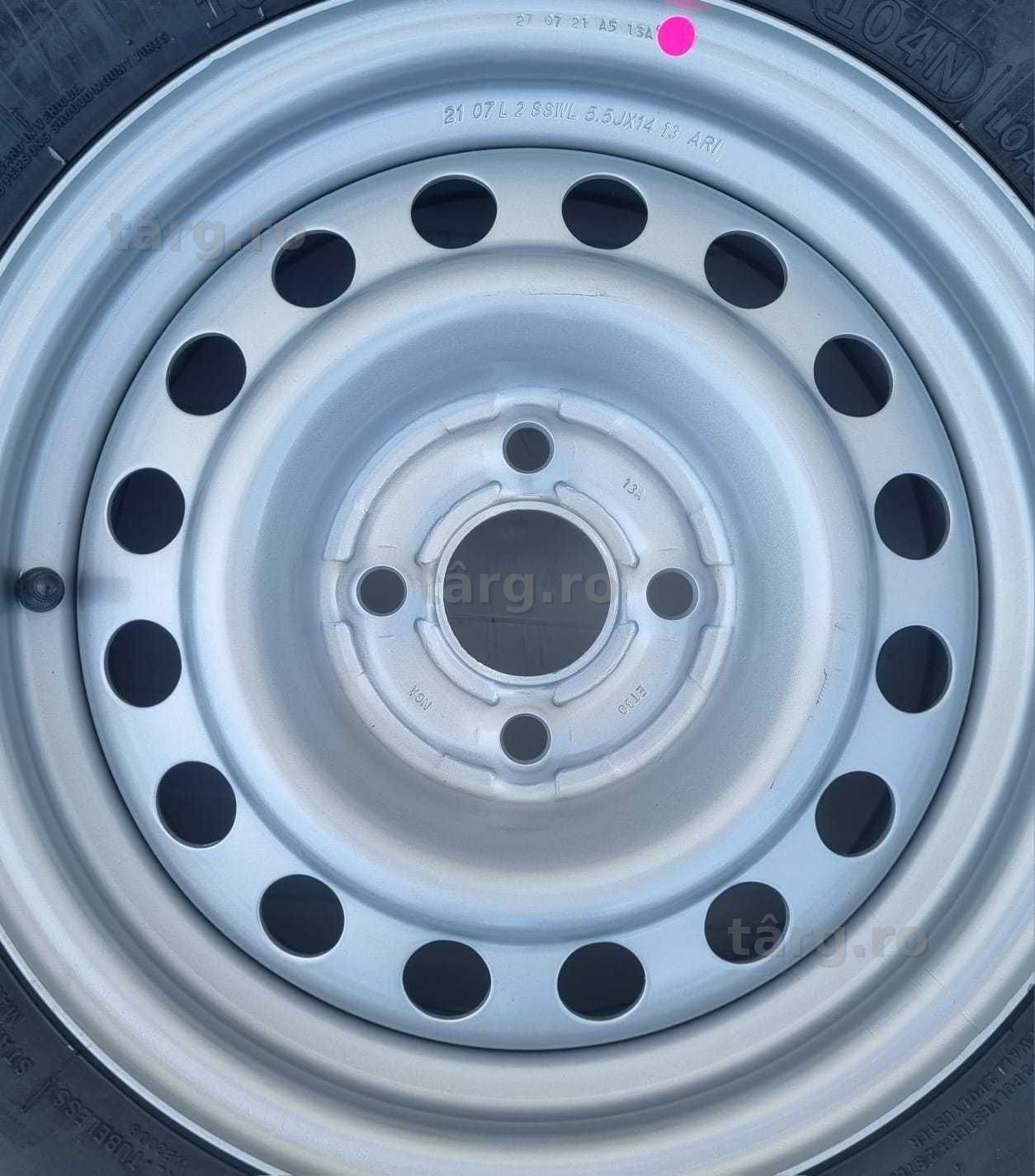 Roata 185 R14C, 102S, Anvelopa Security pe Janta 5.5Jx14 3