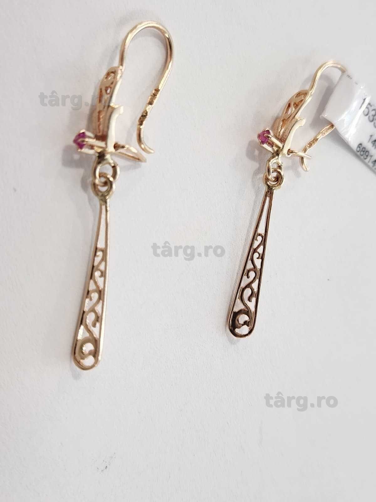 Cercei aur, 14k, 3.22g (b 68914.3 Ag2 Tudor)